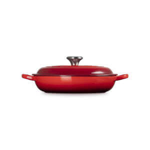 Le Creuset Signature Cerise Shallow Casserole 22cm